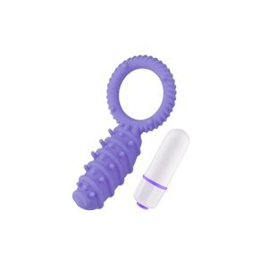 CLITORAL BANGER SPIKES PREMIUM COCKRING WITH BULLET CR-015
