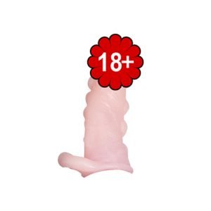 SOLID DOTTED HEAD PENIS EXTENSION SLEEVE SKIN COLOR PES-027